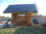 фото бани из бревна
